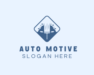 Cleaning Squeegee Auto Wash logo design