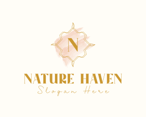 Natural Beauty Makeup Craft logo design