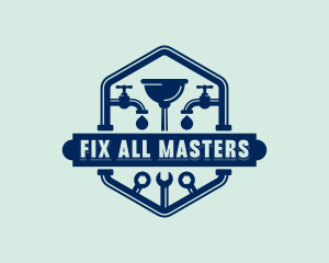 Plumbing Fix Plumber logo design