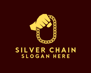 Yellow Bling Chain logo design