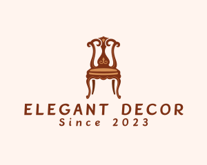 Ornate Wooden Chair logo design