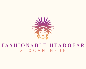 Woman Fashion Headdress logo