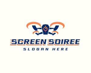 Drone Propeller Surveillance logo design