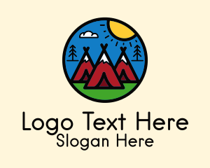 Camping Tent Outdoor logo