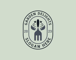 Gardening Lawn Fork logo design