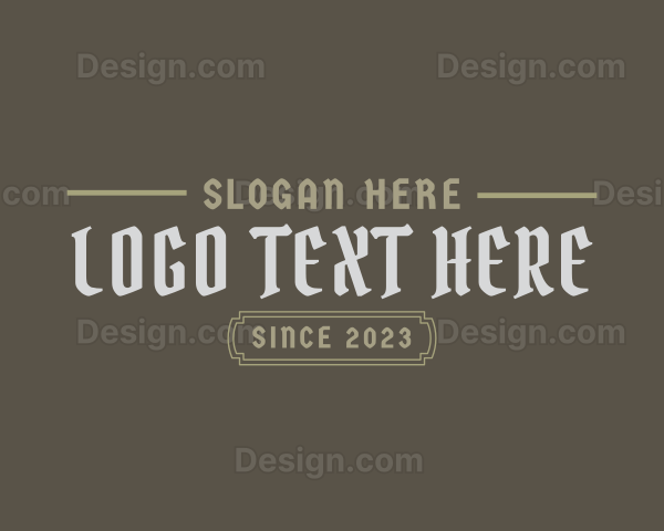 Gothic Banner Business Logo