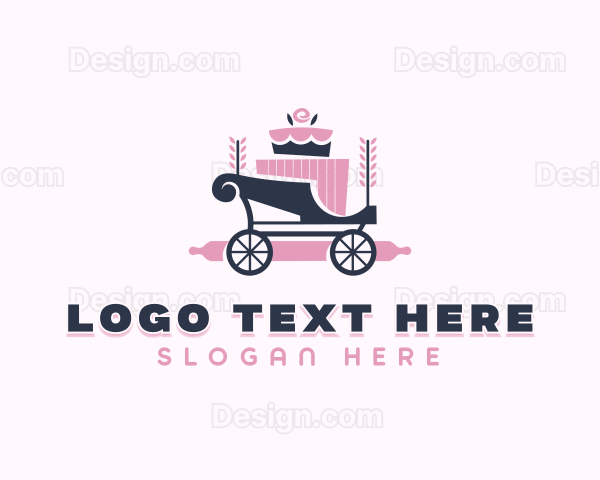 Cake Baking Carriage Logo