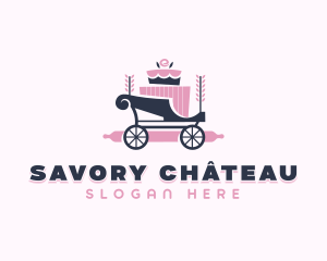 Cake Baking Carriage logo design