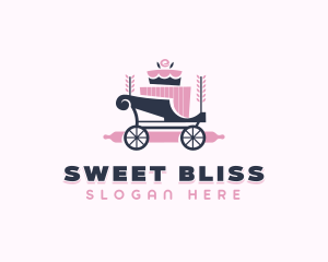 Cake Baking Carriage logo design