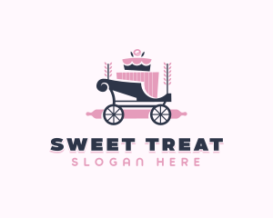 Cake Baking Carriage logo design