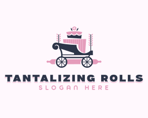 Cake Baking Carriage logo design