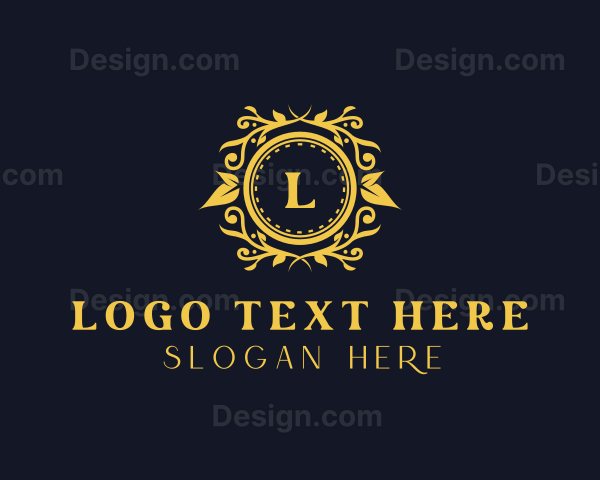 Floral Royalty Wedding Logo