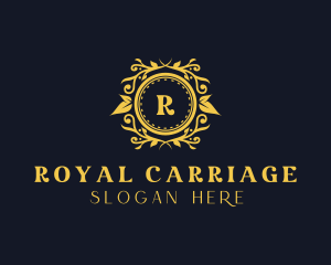 Floral Royalty Wedding logo design