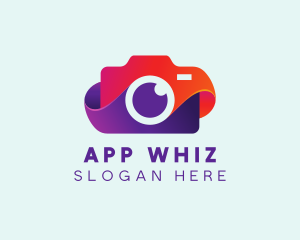 Colorful Camera App logo design