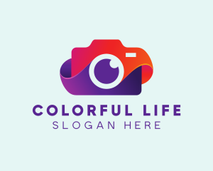 Colorful Camera App logo design