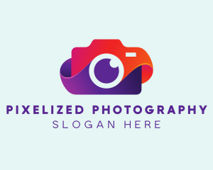 Colorful Camera App logo design