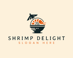 Asian Shrimp Bowl logo design