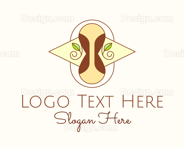 Elegant Hourglass Nature Logo