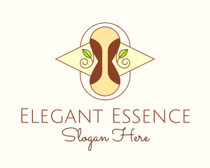 Elegant Hourglass Nature logo design