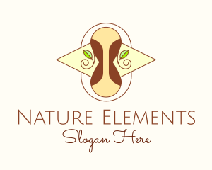 Elegant Hourglass Nature logo design