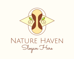 Elegant Hourglass Nature logo design