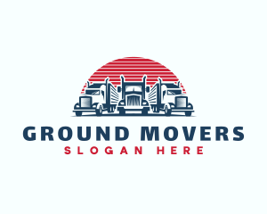 Mover Truck Fleet logo design