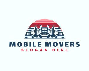 Mover Truck Fleet logo design