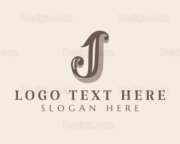 Elegant Stylish Boutique Letter J Logo