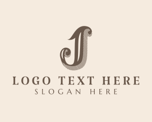 Elegant Stylish Boutique Letter J logo