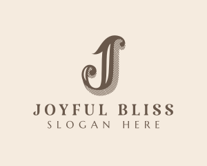 Elegant Stylish Boutique Letter J logo design