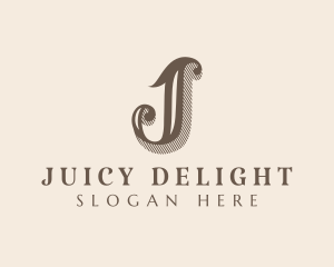 Elegant Stylish Boutique Letter J logo design