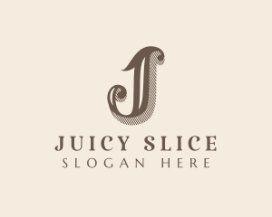 Elegant Stylish Boutique Letter J logo design