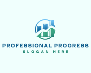 Progress FInancial Graph logo design