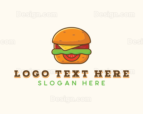 Burger Sandwich Cafe Logo