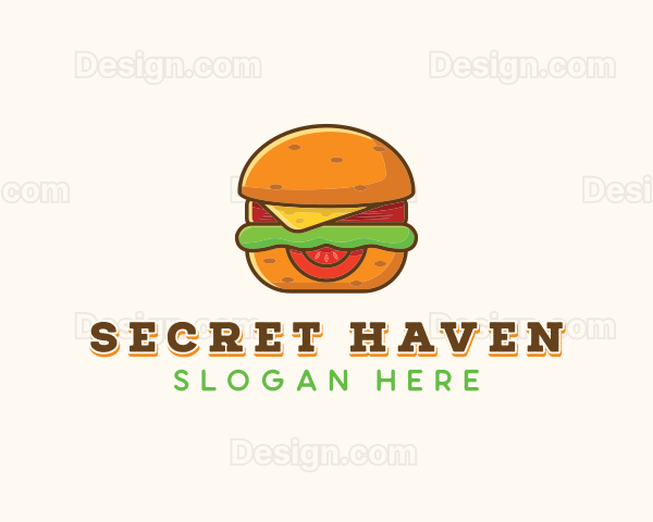 Burger Sandwich Cafe Logo