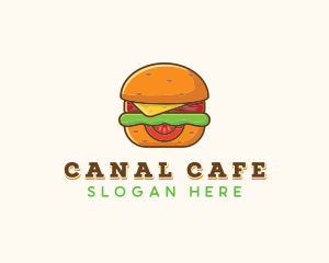 Burger Sandwich Cafe logo design