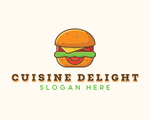 Burger Sandwich Cafe logo design