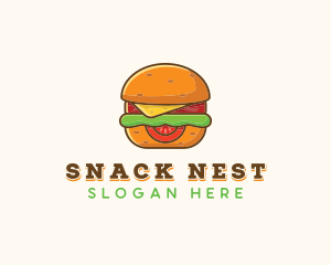 Burger Sandwich Cafe logo design