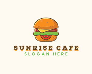 Burger Sandwich Cafe logo design