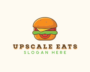 Burger Sandwich Cafe logo design