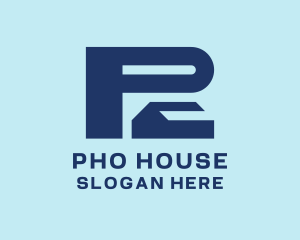 House Building Letter P  logo design