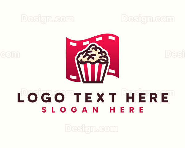 Popcorn Film Strip Media Logo