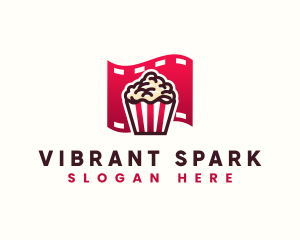 Popcorn Film Strip Media Logo