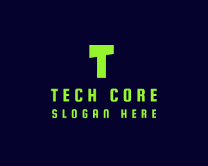 Tech Green Computer logo design