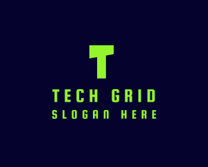 Tech Green Computer logo design