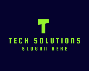 Tech Green Computer logo design