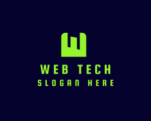 Tech Green Computer logo design