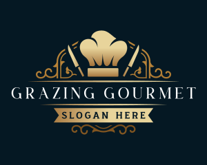 Gourmet Chef Knife logo design