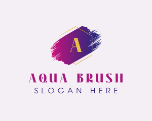 Brush Stroke Watercolor Feminine logo design