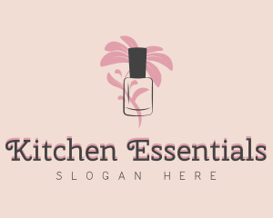 Floral Essential Oil logo design